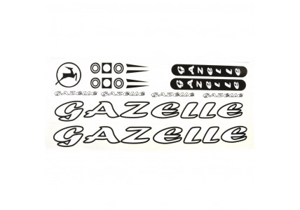 Наклейка Gazelle на раму велосипеда, белый 